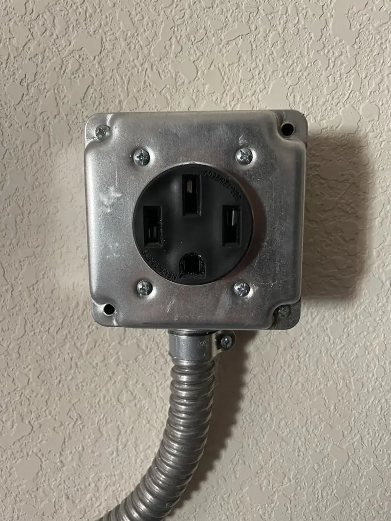 NEMA 14-50 outlet installed for Electrical Panel Upgrade in Difficult Run